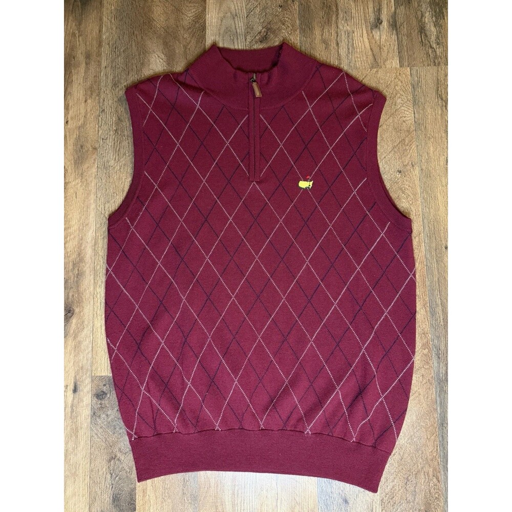 Amen Corner Vest Men’s L Red Masters Vest